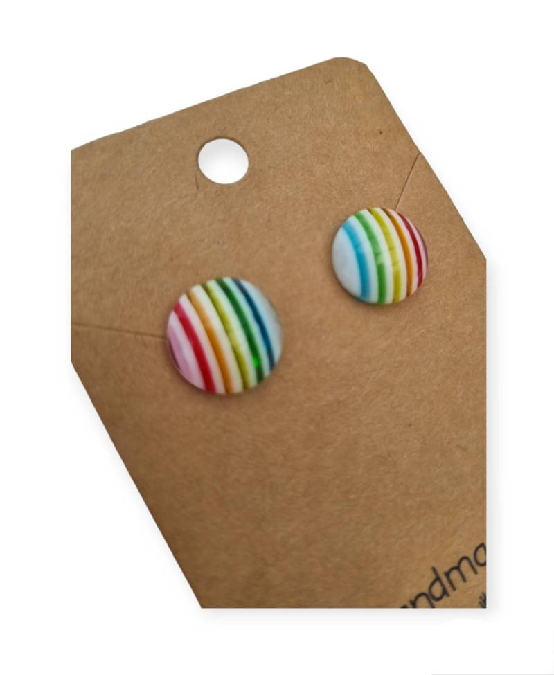 Ohrstecker "Regenbogen" von StoffAtelierDesign