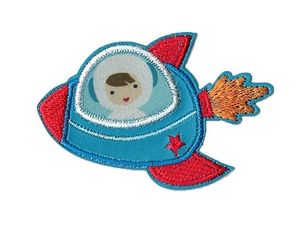 Astronauten Bügel-Applikation von StoffFoermchen