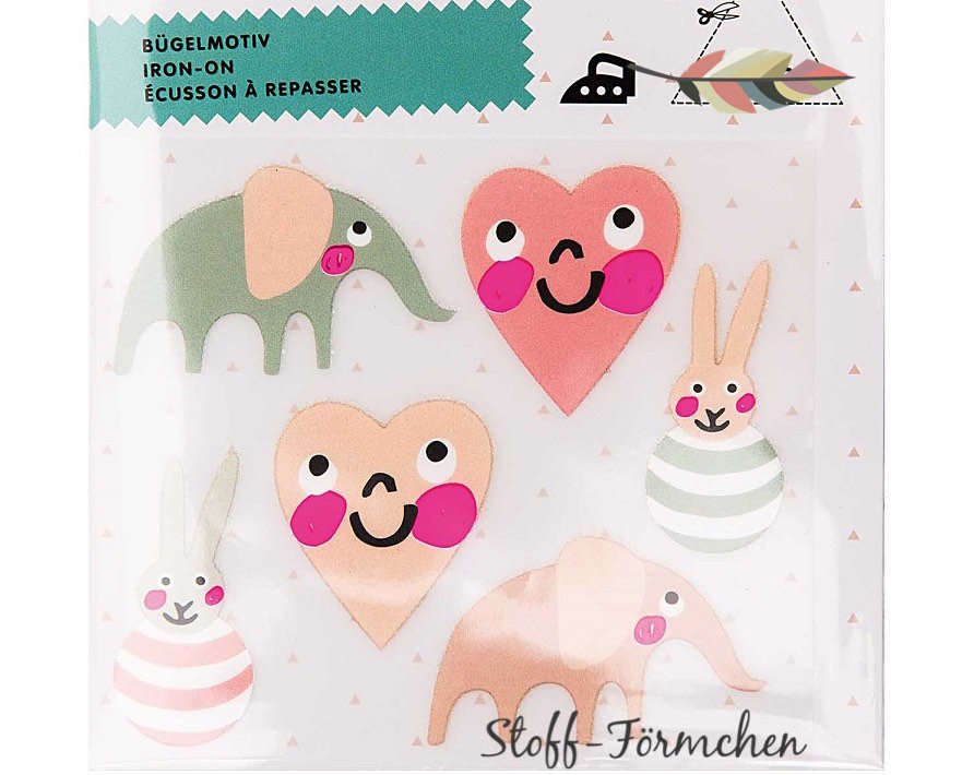 Baby Girl Bügel-Applikation Set Rosa Baby Girl Bügel-Applikation Set Rosa von StoffFoermchen