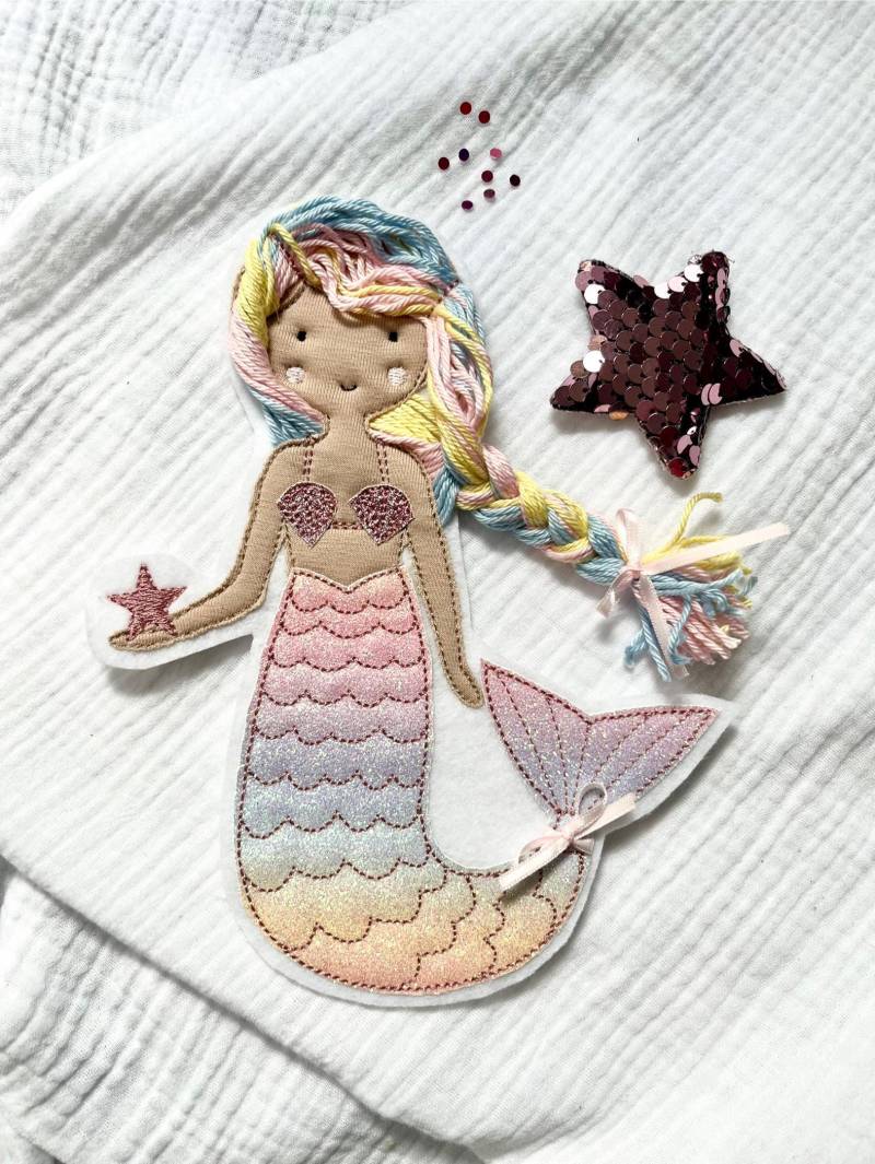 Große Meerjungfrau-Applikation Große Meerjungfrau-Applikation von StoffFoermchen