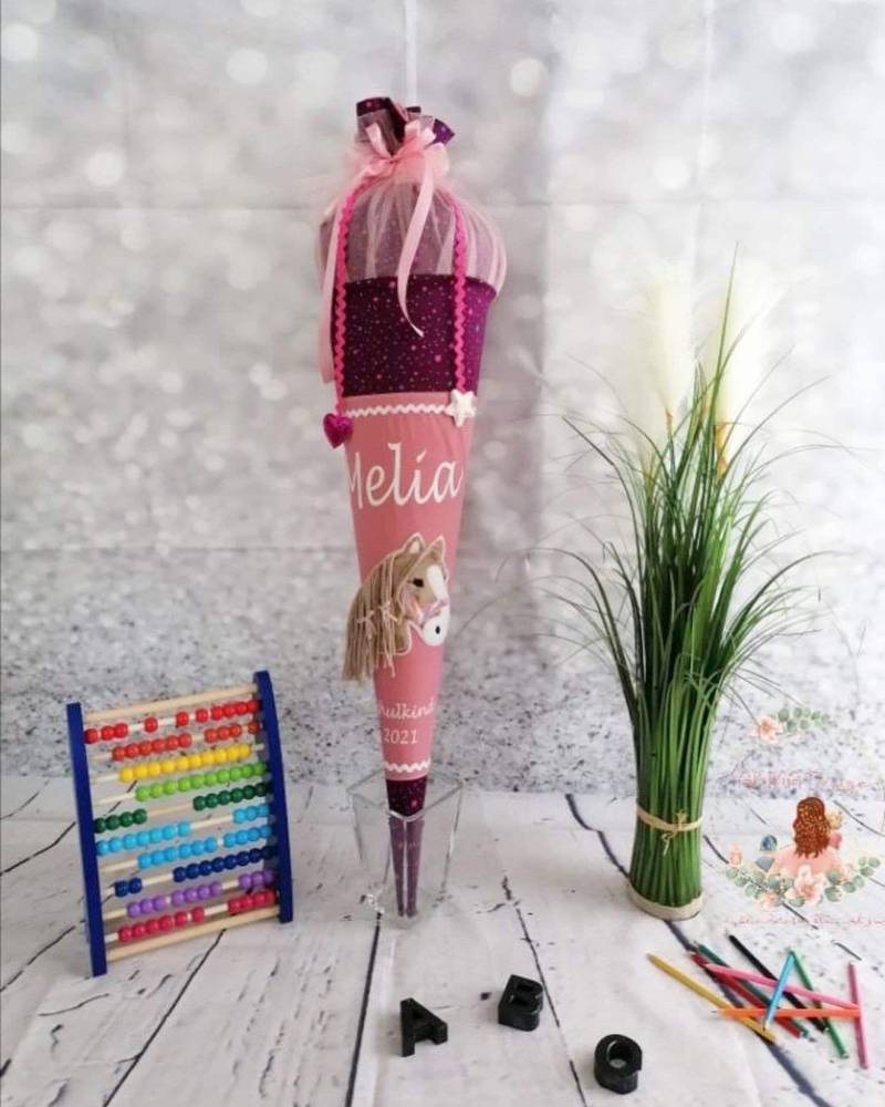 Große Pony Lulu-Applikation Hellbraun Große Pony Lulu-Applikation Hellbraun von StoffFoermchen