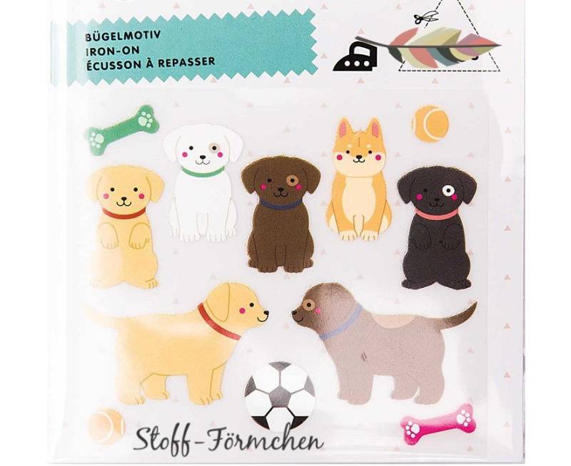 Hunde Bügel-Applikation Set Hunde Bügel-Applikation Set von StoffFoermchen