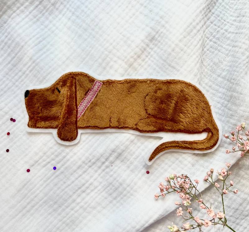 Niedliche Hunde-Applikation von StoffFoermchen