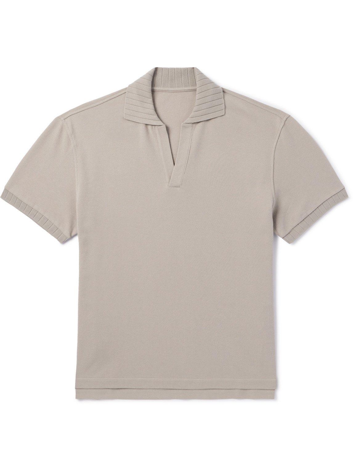 Stòffa - Cotton-Piqué Polo Shirt - Men - Neutrals - IT 48 von Stòffa