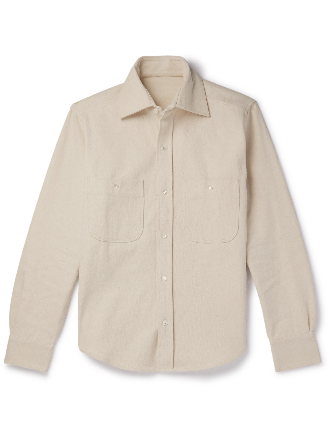 Stòffa - Cotton-Twill Overshirt - Men - Neutrals - IT 46 von Stòffa