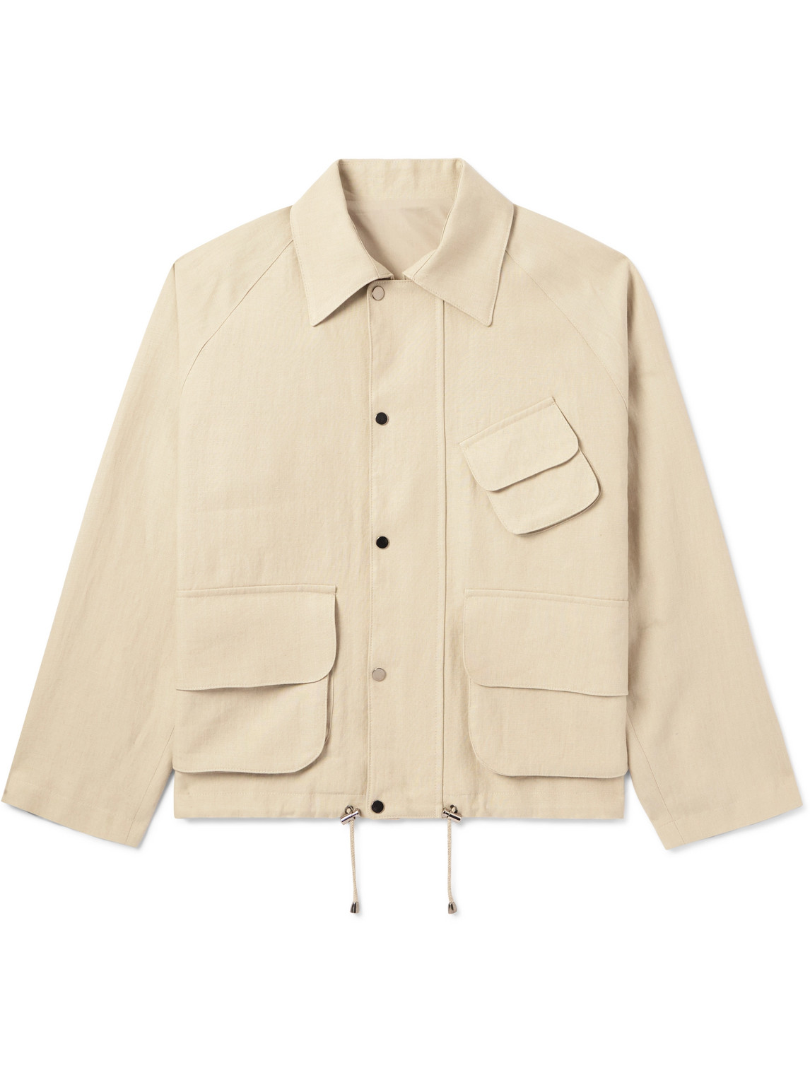 Stòffa - Linen-Twill Blouson Jacket - Men - Neutrals - IT 54 von Stòffa