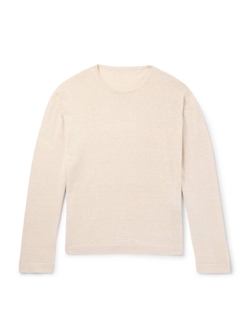 Stòffa - Linen and Cotton-Blend Sweater - Men - Neutrals - IT 48 von Stòffa