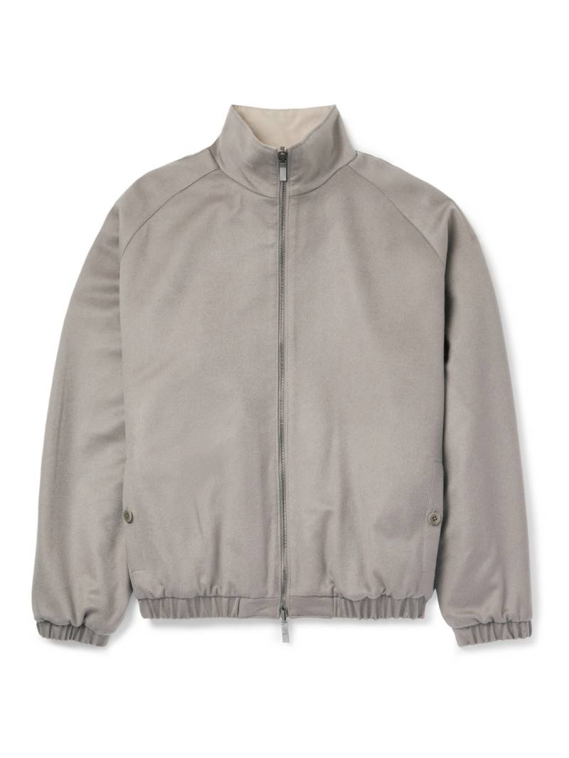 Stòffa - Reversible Brushed-Cashmere Bomber Jacket - Men - Gray - IT 48 von Stòffa