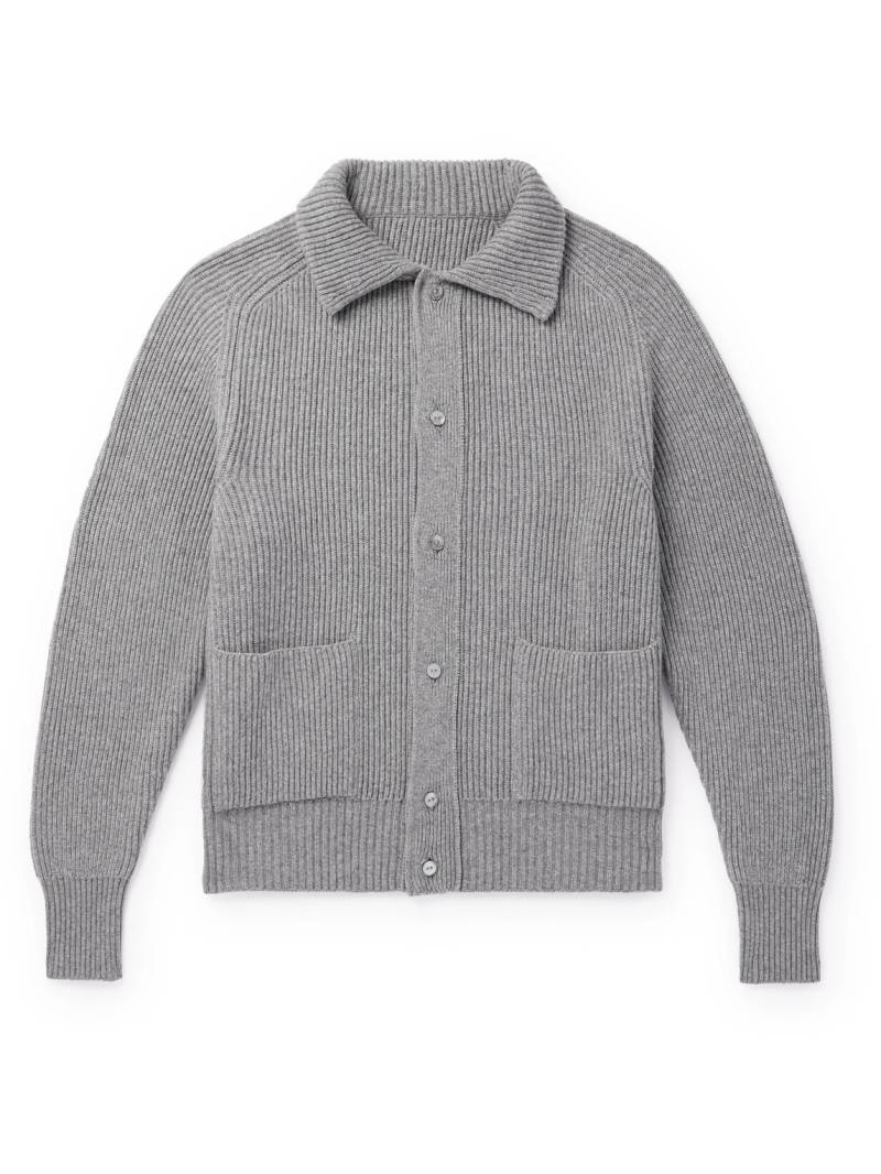 Stòffa - Ribbed Cashmere Cardigan - Men - Gray - IT 50 von Stòffa