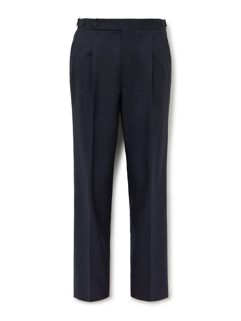 Stòffa - Straight-Leg Pleated Wool Suit Trousers - Men - Blue - IT 54 von Stòffa