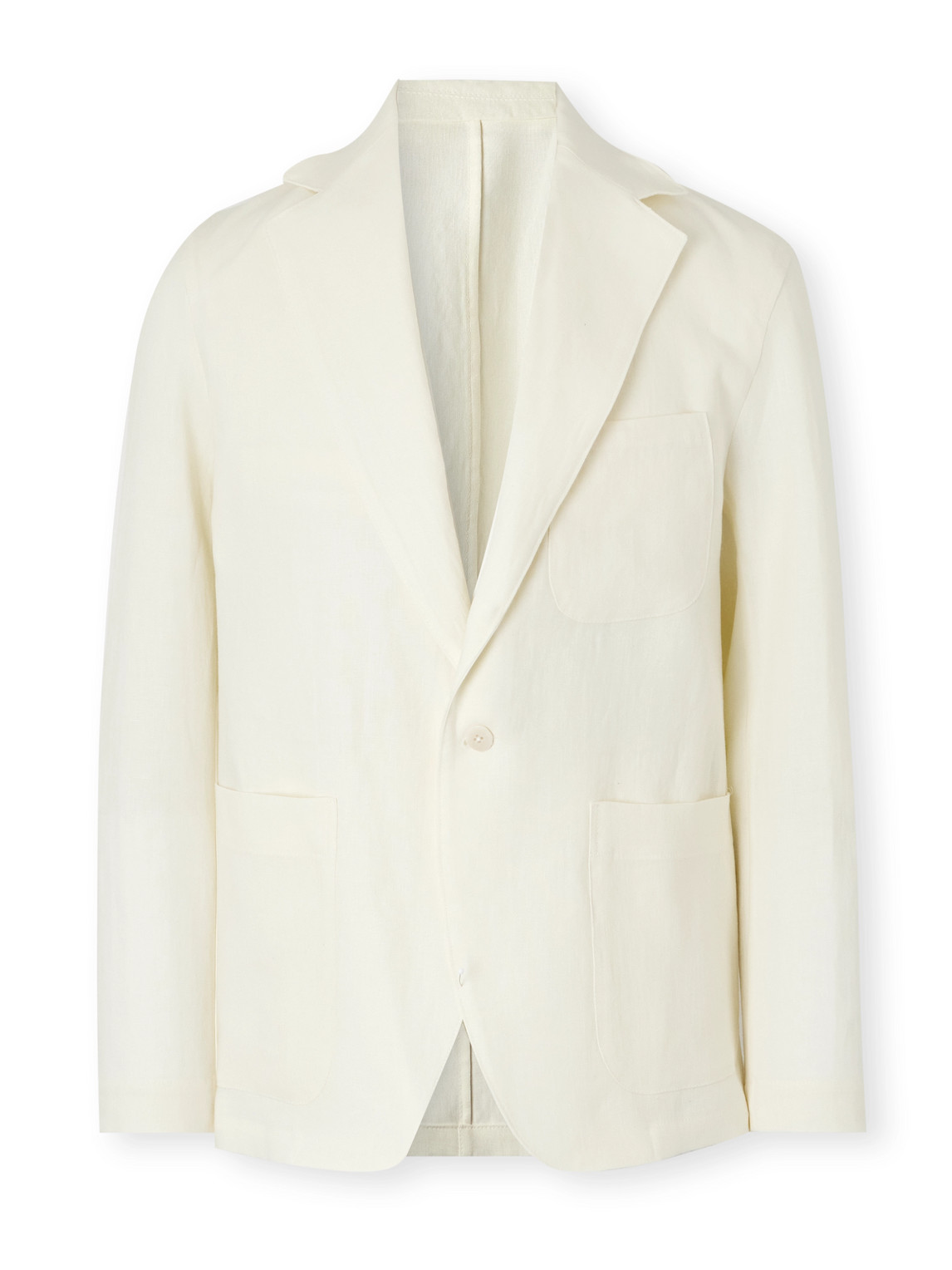 Stòffa - Unstructured Washed-Linen Blazer - Men - Neutrals - IT 46 von Stòffa