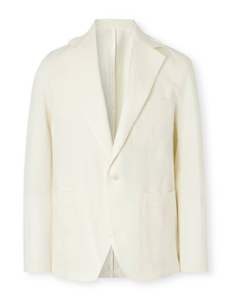 Stòffa - Unstructured Washed-Linen Blazer - Men - Neutrals - IT 54 von Stòffa