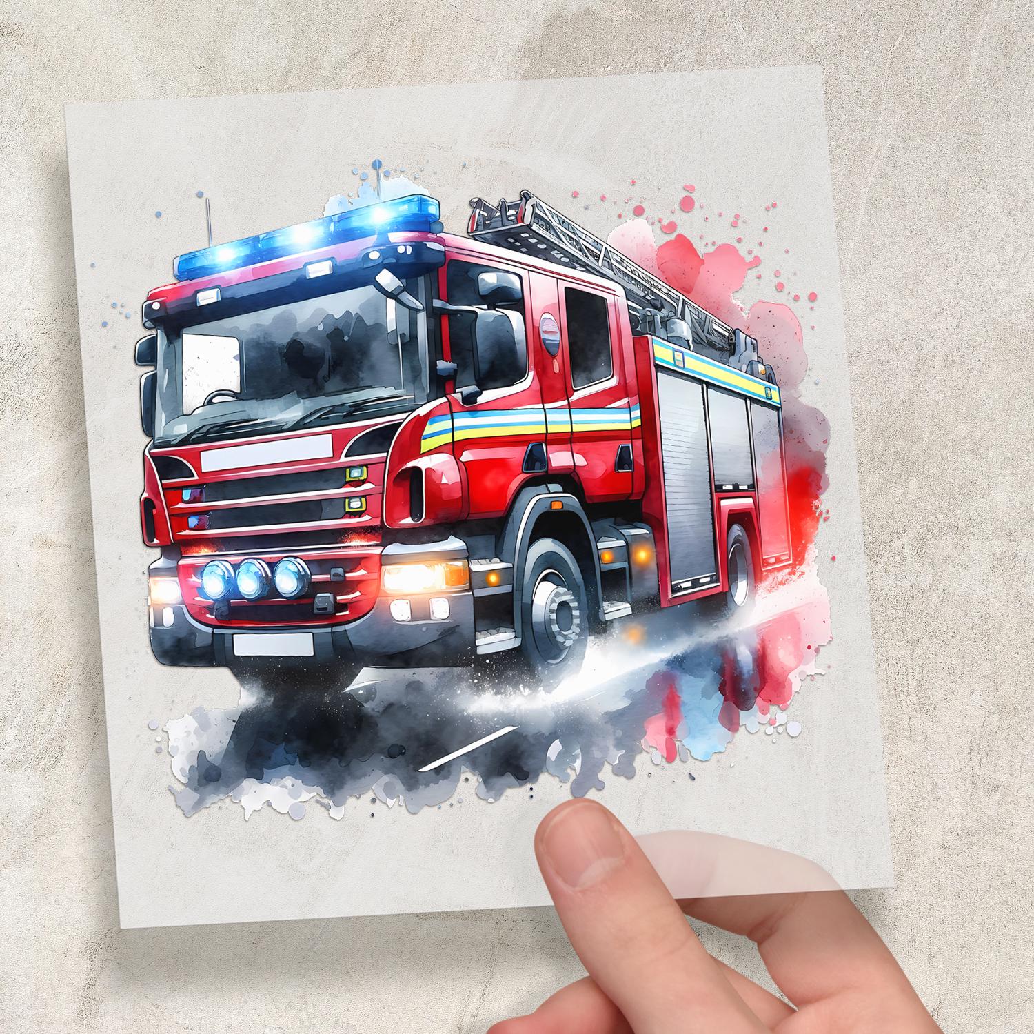 Bügelbild Cool Christmas 16 Feuerwehr von StoffduoShop