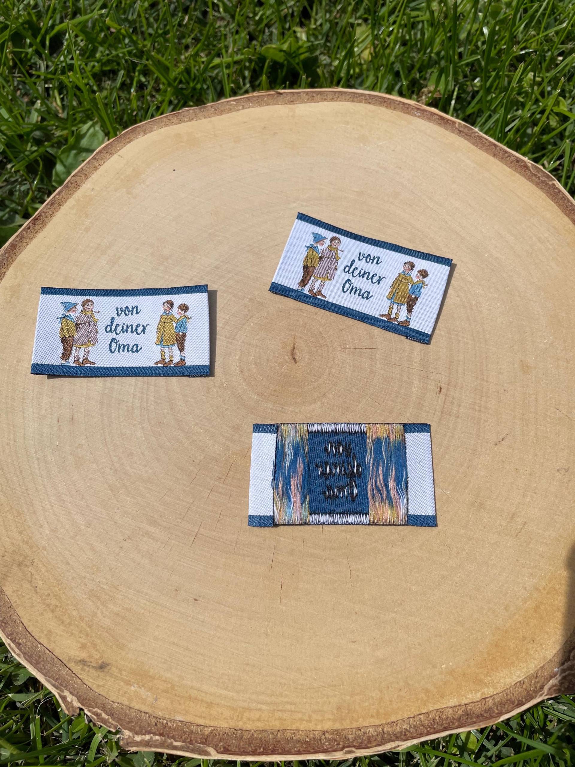 Patch Webetikette Label Zum Annähen „Von Deiner Oma" Acufactum 1 Stück von StoffelieneBerlin