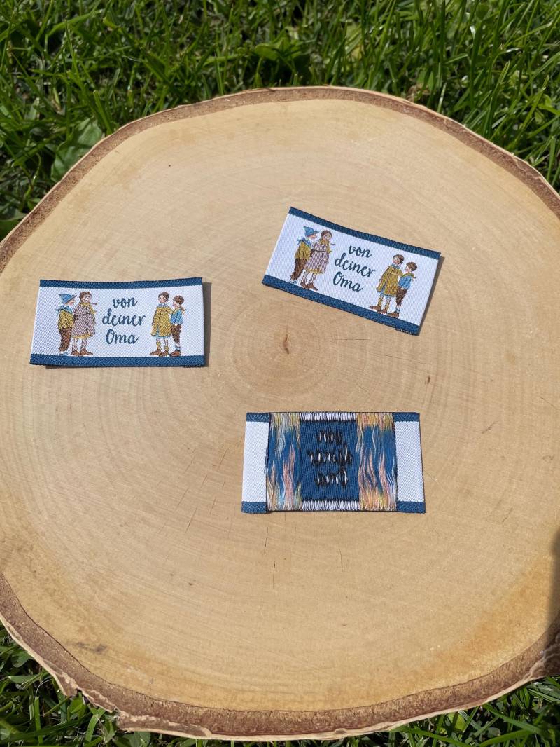 Patch Webetikette Label Zum Annähen „Von Deiner Oma" Acufactum 1 Stück von StoffelieneBerlin