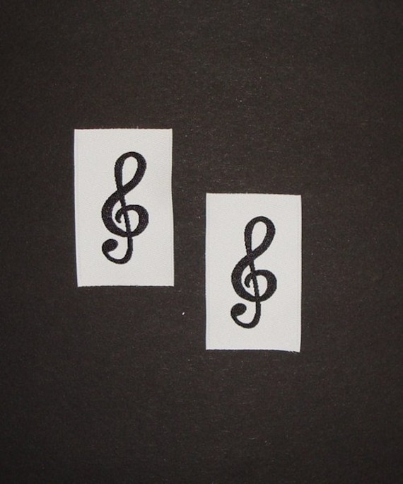 2 Aufnäher Notenschlüssel von StoffligerFirlefanz