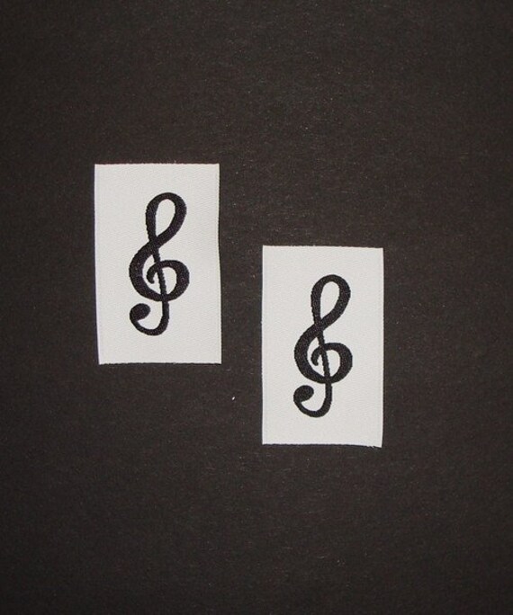 2 Aufnäher Notenschlüssel von StoffligerFirlefanz