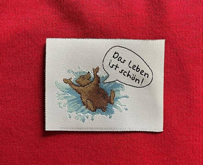 Aufnäher "Das Leben Ist Schön" von StoffligerFirlefanz