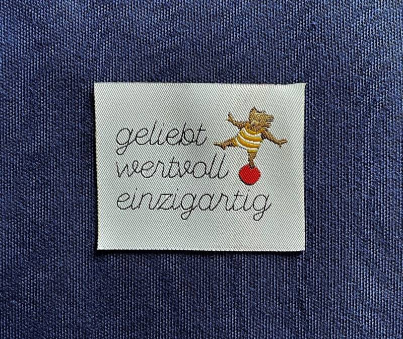 Aufnäher "Geliebt - Wertvoll Einzigartig" von StoffligerFirlefanz