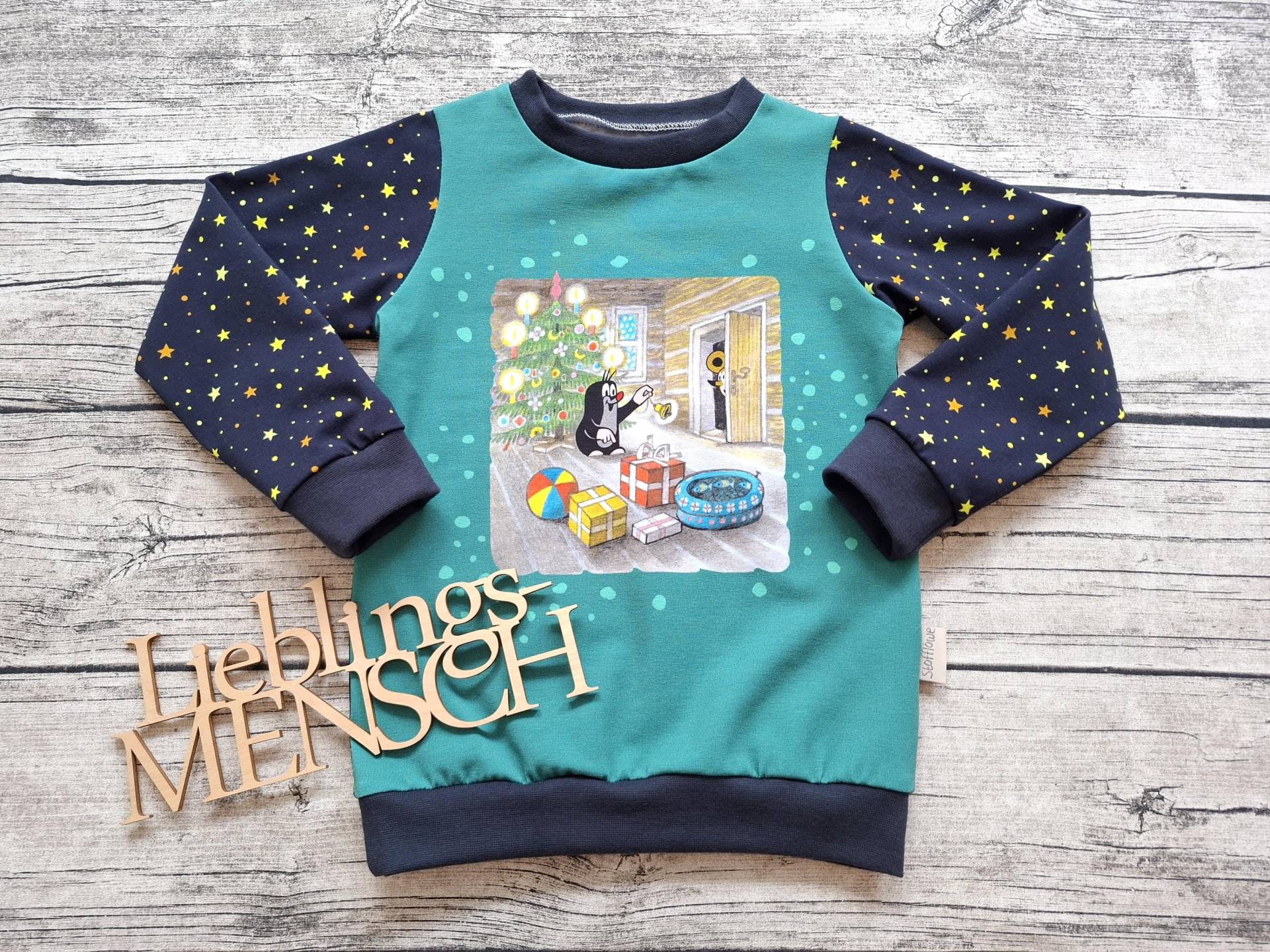 Einzelstück Größe 110 Pullover Pauli Der Kleine Maulwurf Mit Sternchen von Stoffloewe