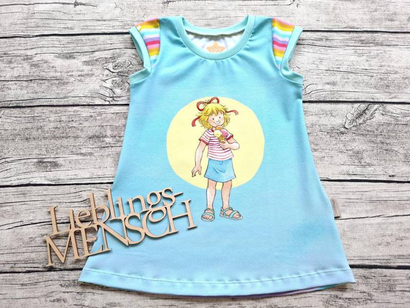 Einzelstück Größe 122 Meine Freundin Conni - Tunika Für Mädchen in Mint/Bunt von Stoffloewe