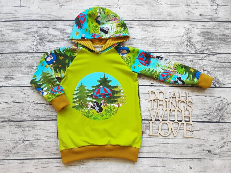 Kapuzenpullover Pauli Der Kleine Maulwurf - Pullover Für Mädchen Und Jungs von Stoffloewe