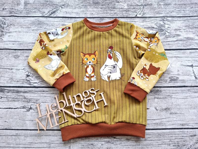 Letzter Größe 110 Pullover Klein Findus & Die Hühner - Für Mädchen Und Jungs Pettersson von Stoffloewe