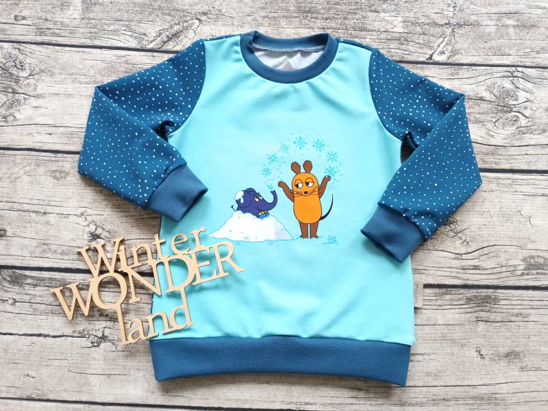 Sweatshirt Die Sendung Mit Der Maus Eisblumen - Pullover Für Mädchen Und Jungs von Stoffloewe