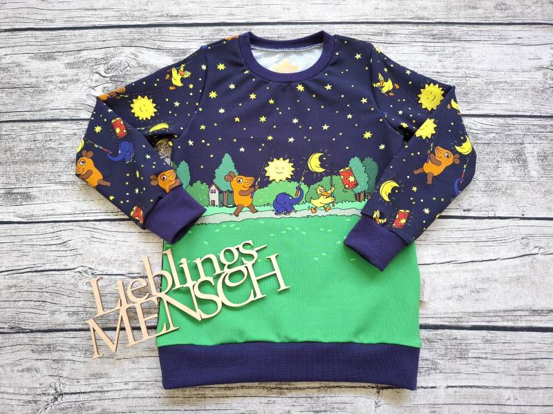 Sweatshirt Die Sendung Mit Der Maus Laterne - Pullover Für Mädchen Und Jungs von Stoffloewe