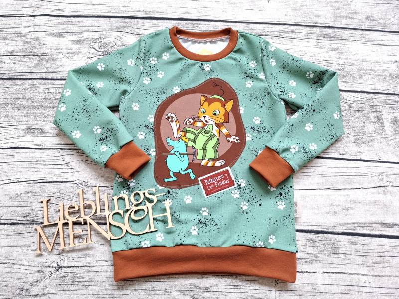 Sweatshirt Klein Findus Und Das Muckla - Pullover Pettersson Für Mädchen Jungs von Stoffloewe