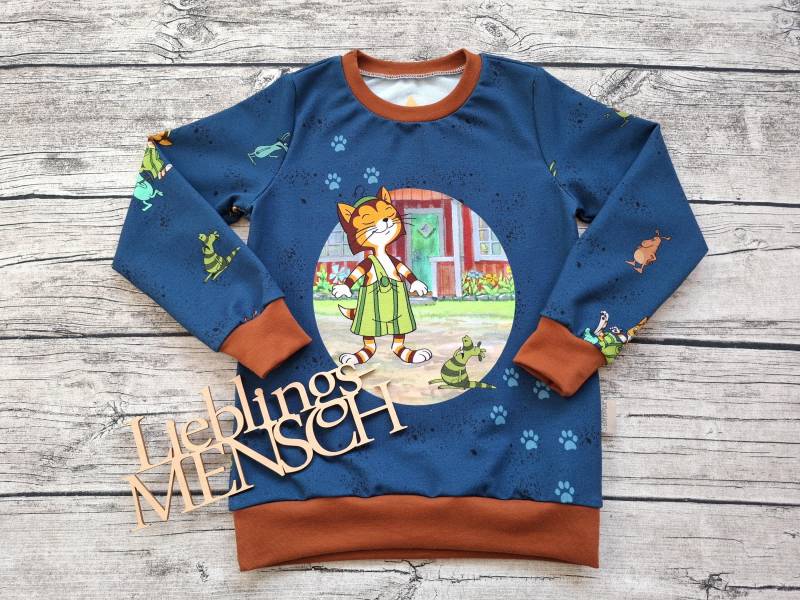 Sweatshirt Klein Findus & Die Mucklas - Pullover Pettersson Und Für Mädchen Jungs von Stoffloewe