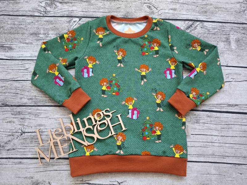 Letztes Größe 110 Sweatshirt Pumuckl Der Kleine Kobold Weihnachtszeit - Pullover Für Mädchen Und Jungs von Stoffloewe