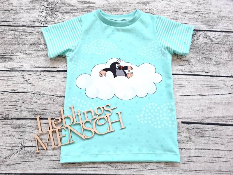 T-Shirt Pauli Der Kleine Maulwurf Wolke - Für Mädchen Und Jungs Mint T-Shirt Pauli Der Kleine Maulwurf Wolke - Für Mädchen Und Jungs Mint von Stoffloewe