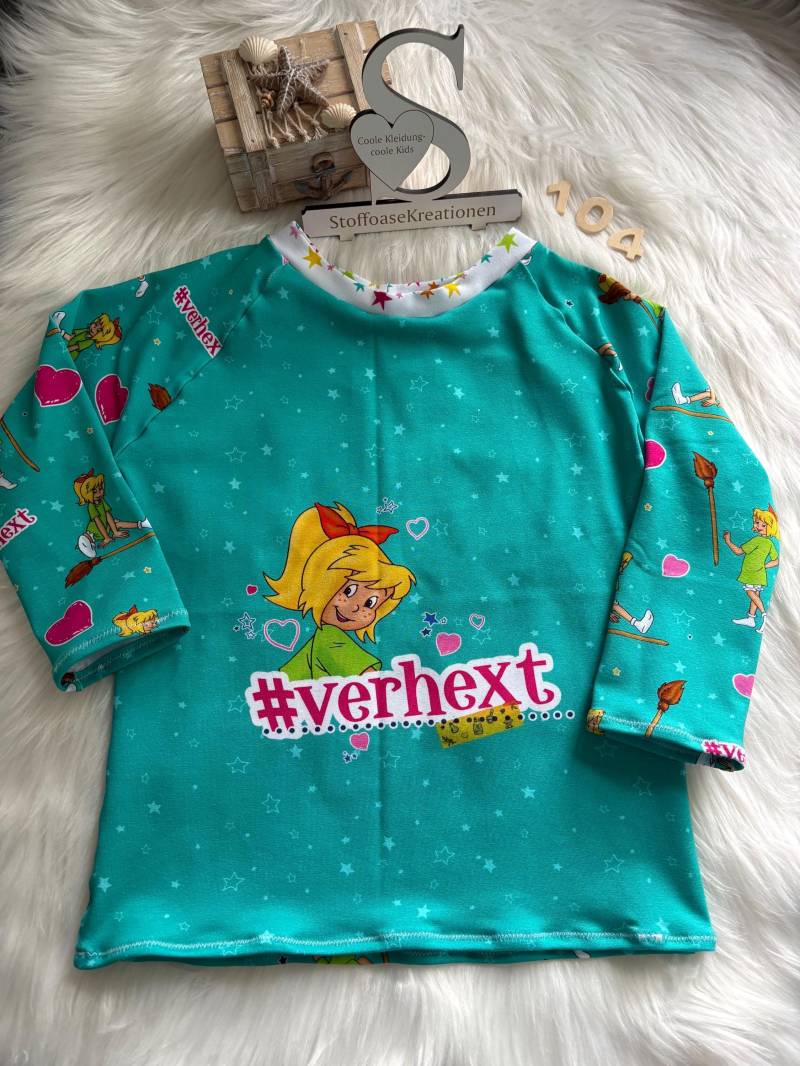 Sweatshirt Bibi Blocksberg Größe 104 von StoffoaseKreationen