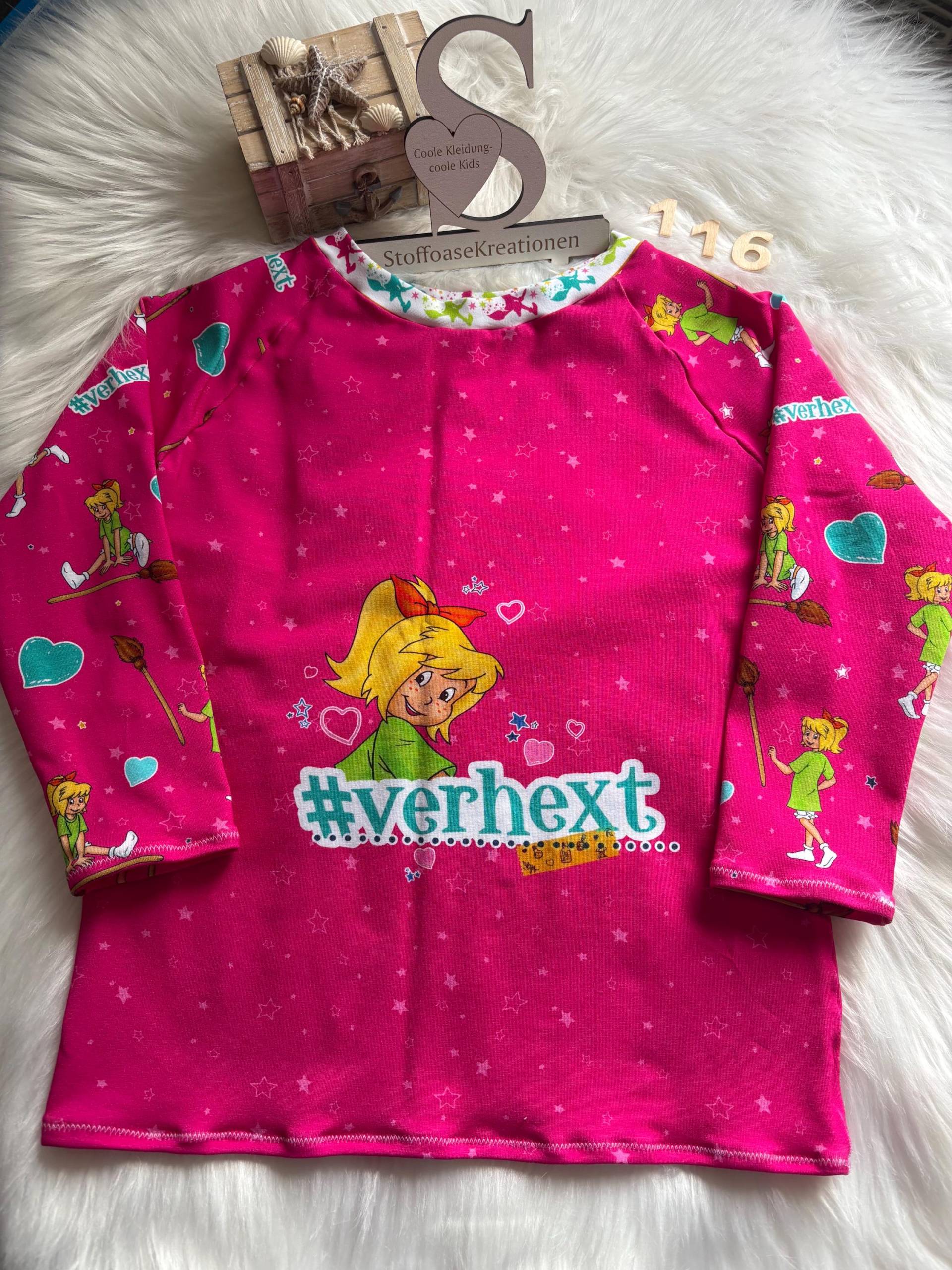 Sweatshirt Bibi Blocksberg Größe 116 von StoffoaseKreationen