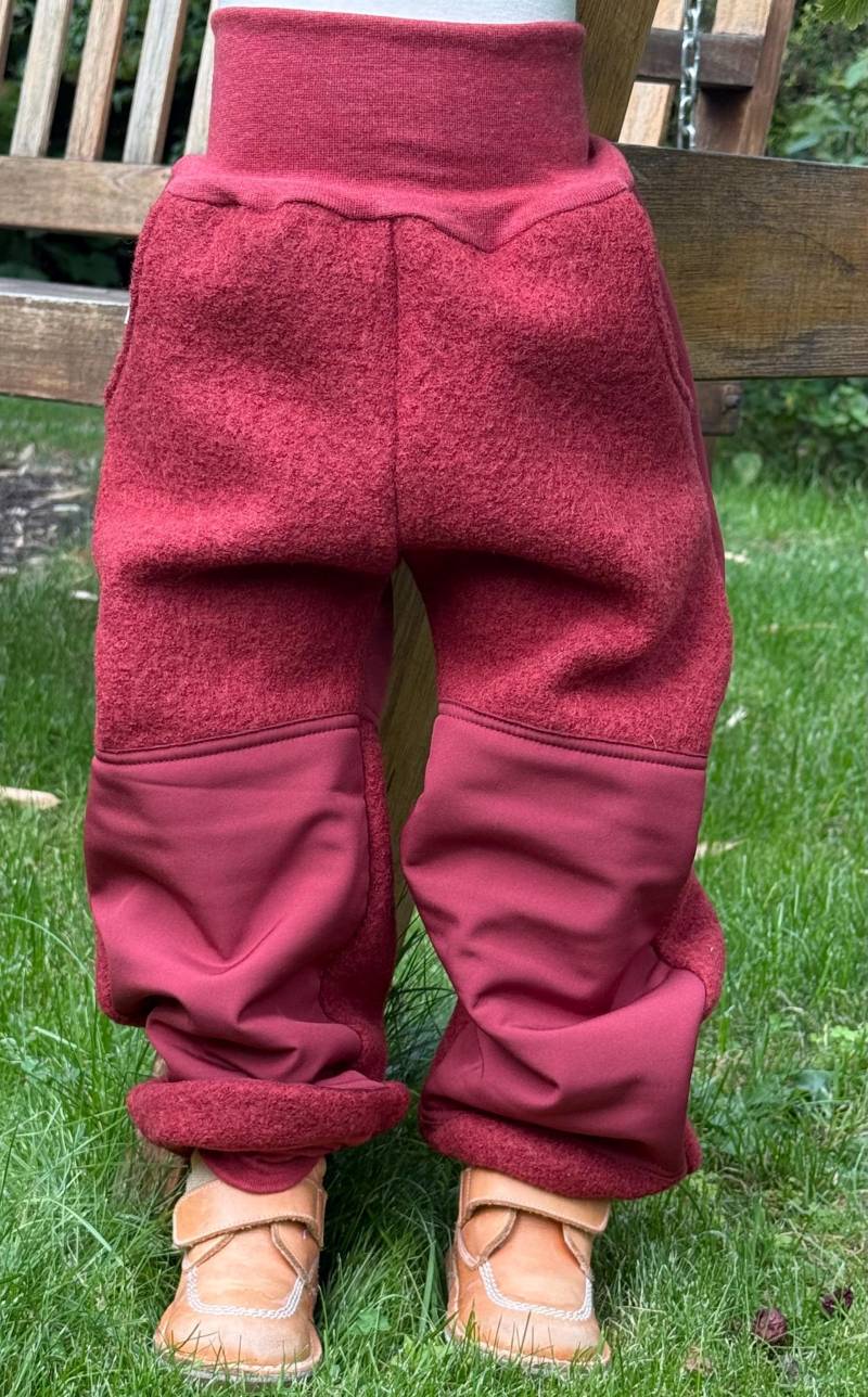 Wollwalkhose Für Kinder Mit Softshellverstärkung von Stoffremise