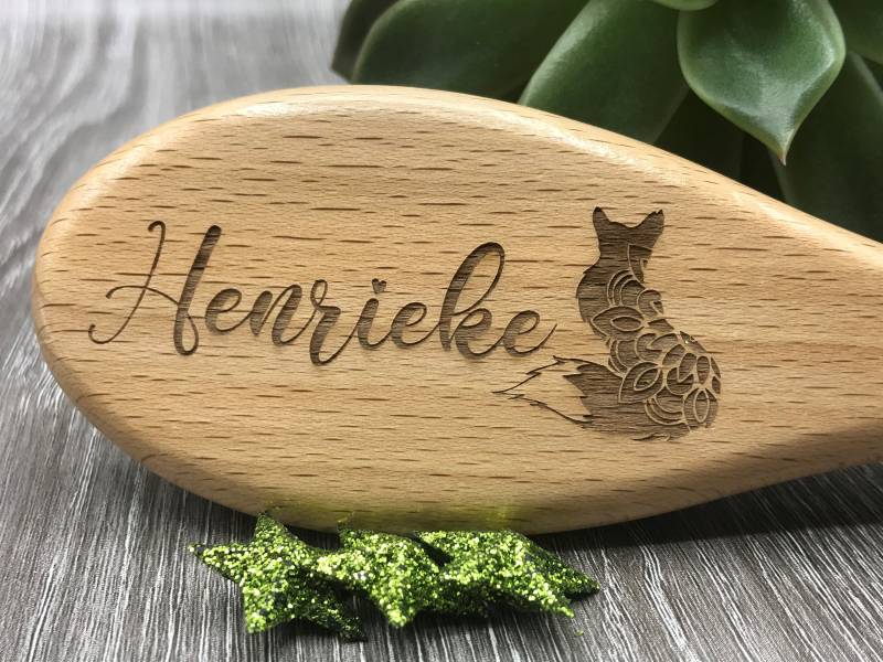 Haarbürste Baby Personalisierbar Motiv von Stoffschnittstelle