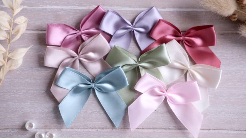 Satinschleifen 5Er Set in Vielen Tollen Farben - Größe 6, 5 cm Xxl Satinschleifen 5Er Set in Vielen Tollen Farben - Größe 6, 5 cm Xxl von Stoffstorch
