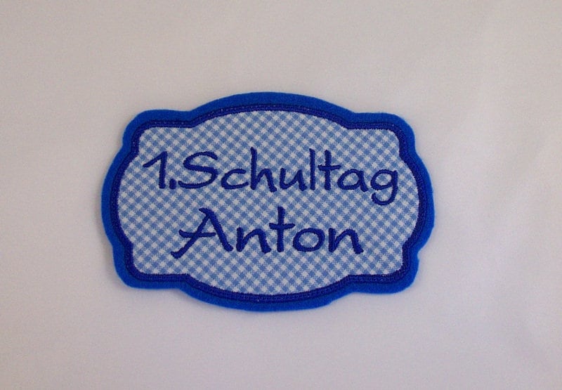 1. Schultag/Applikation Mit Wunschnamen von StoffzauberDesign
