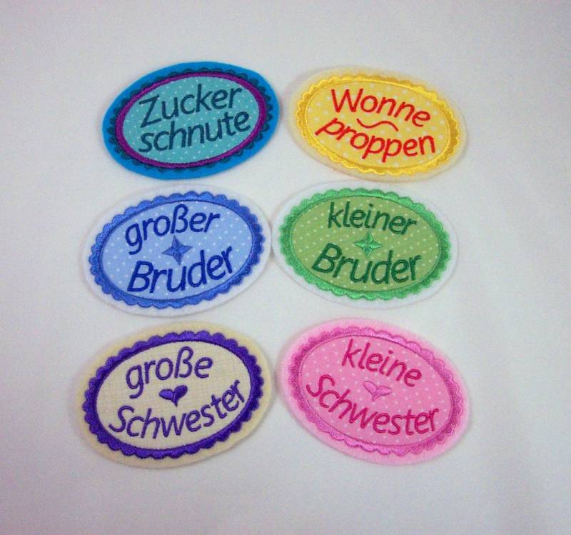 Applikation Mit Text von StoffzauberDesign