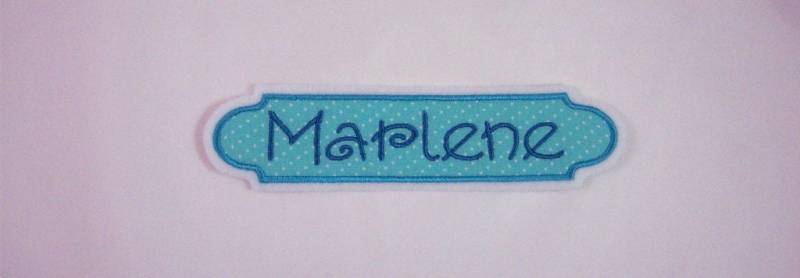 Applikation Mit Wunschnamen von StoffzauberDesign