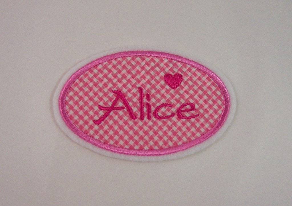 Applikation Mit Wunschnamen von StoffzauberDesign