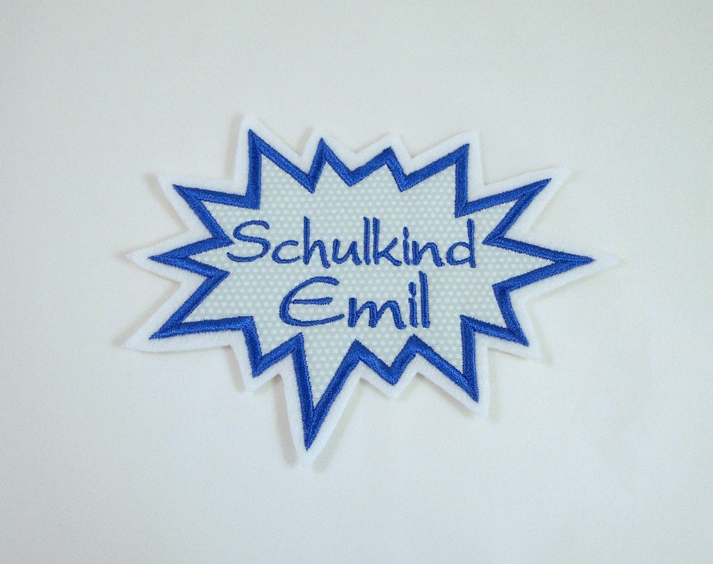 Applikation Mit Wunschtext, Aufnäher von StoffzauberDesign