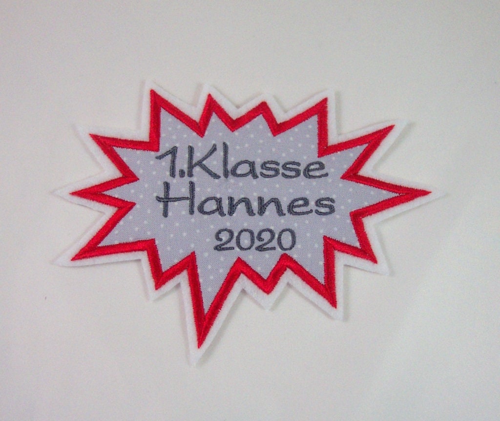 Applikation Mit Wunschtext, Aufnäher von StoffzauberDesign