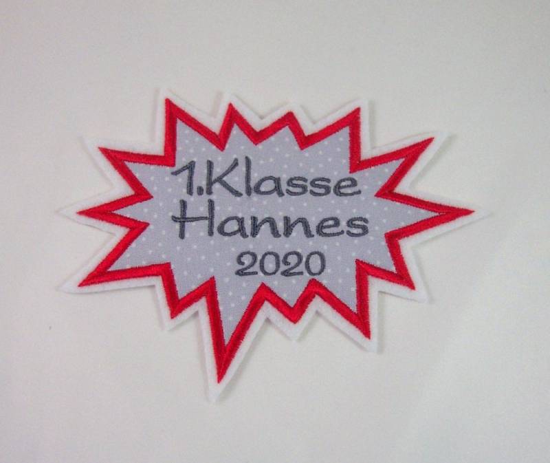 Applikation Mit Wunschtext, Aufnäher von StoffzauberDesign