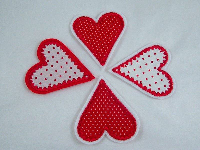 Eine Herz Applikation, Aufnäher von StoffzauberDesign