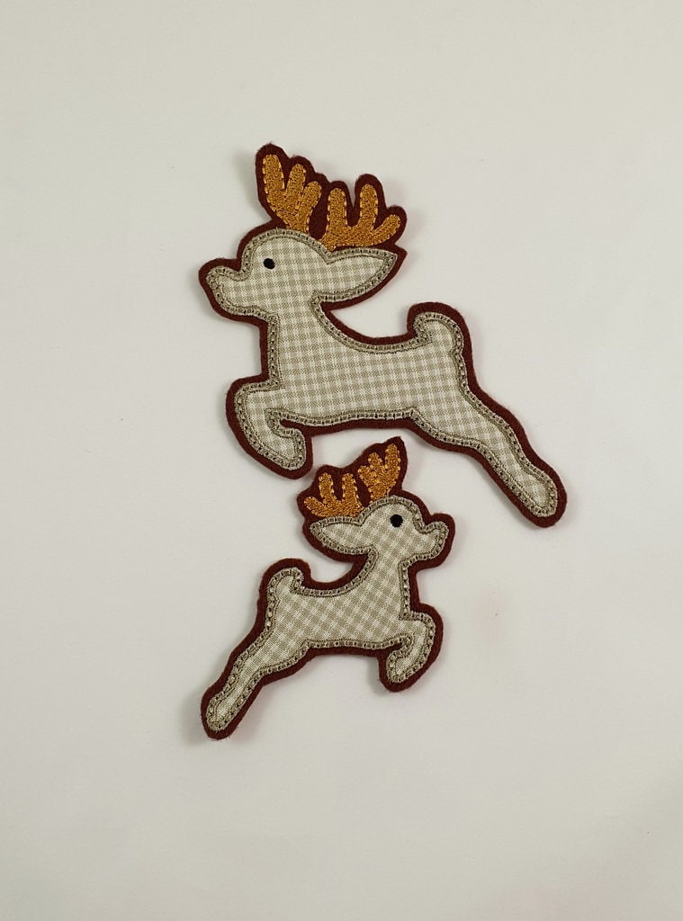 Elch-Applikation, Rentier Aufnäher von StoffzauberDesign