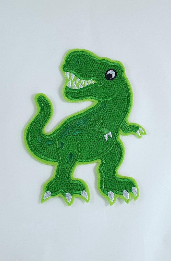 Große Dinosaurier-Applikation, T-Rex, Aufnäher von StoffzauberDesign