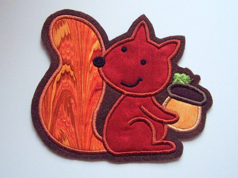 Große Eichhörnchen-Applikation von StoffzauberDesign