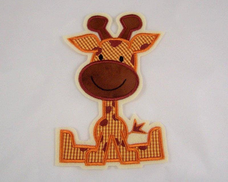 Große Giraffen-Applikation von StoffzauberDesign